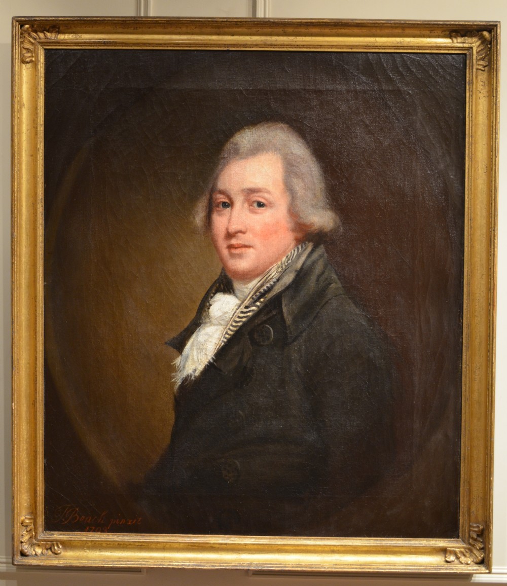 Fabulous Portrait of Gentleman signed Thomas Beach 1736 - 1806