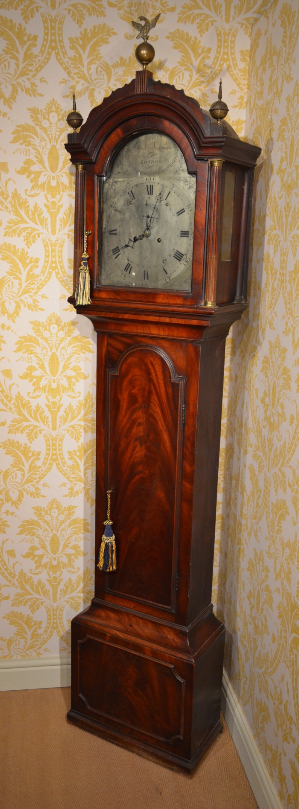 18th Century George Newman London Mahogany Longcase.