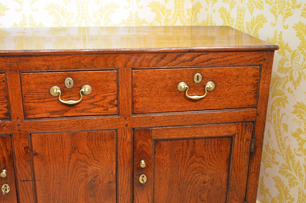 Superb George III Oak Cupboard Dresser Base with fabulous colour and proportions View VIII