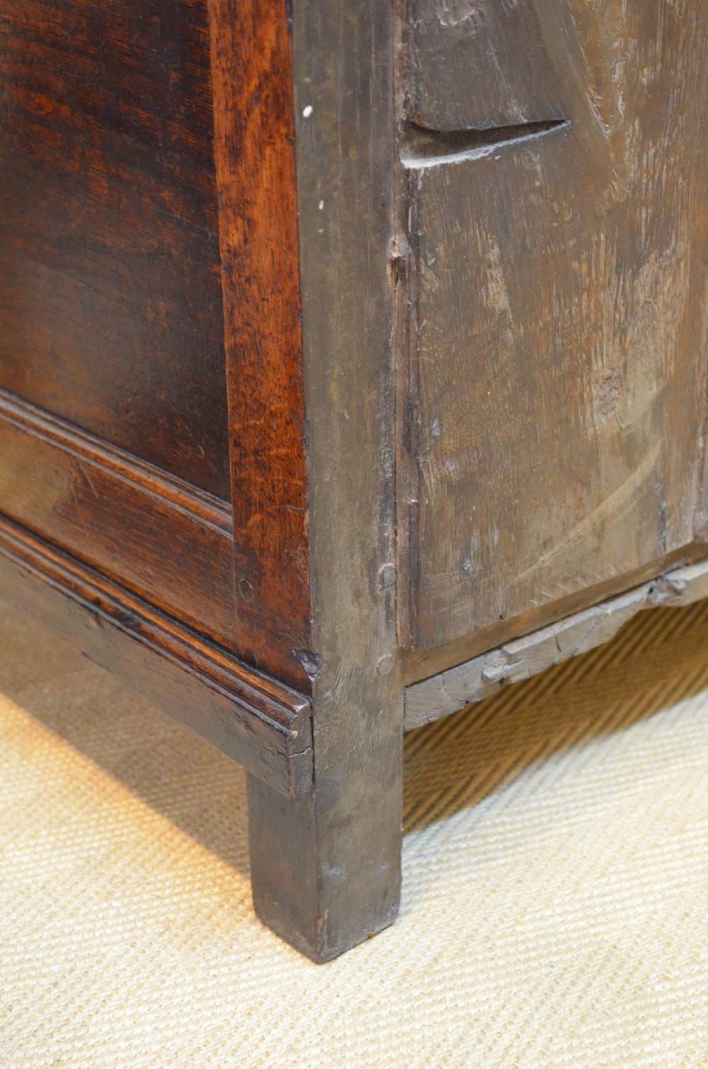 Superb George III Oak Cupboard Dresser Base with fabulous colour and proportions View XVIII