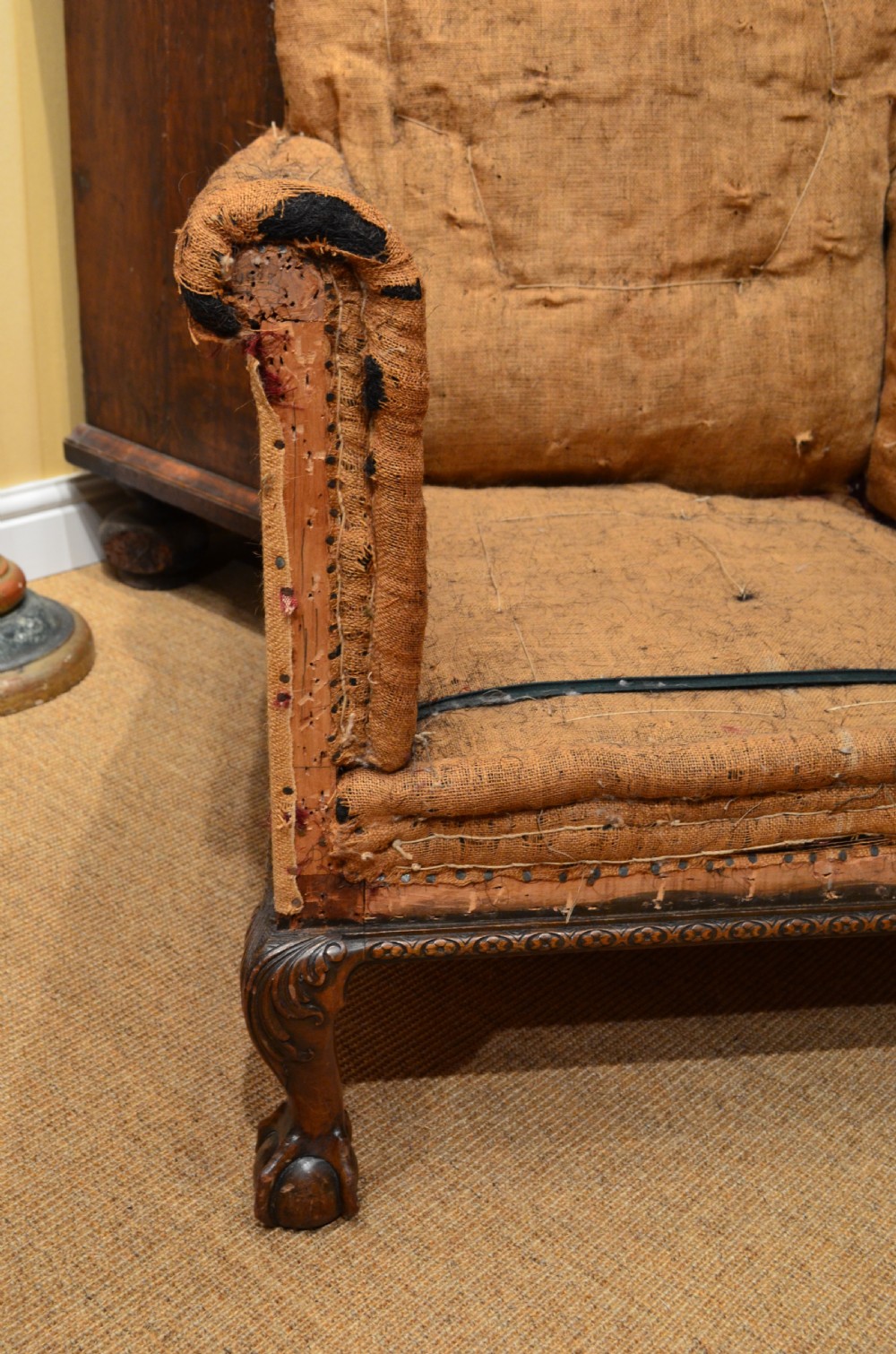 A pair of Impressive George III style club armchairs. View II