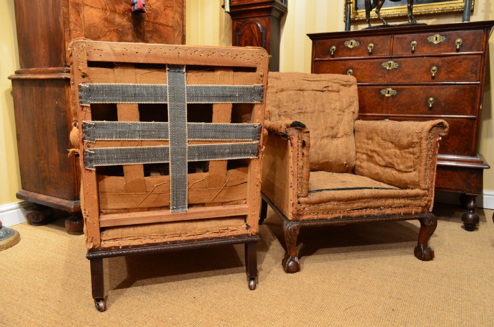 A pair of Impressive George III style club armchairs. View XI