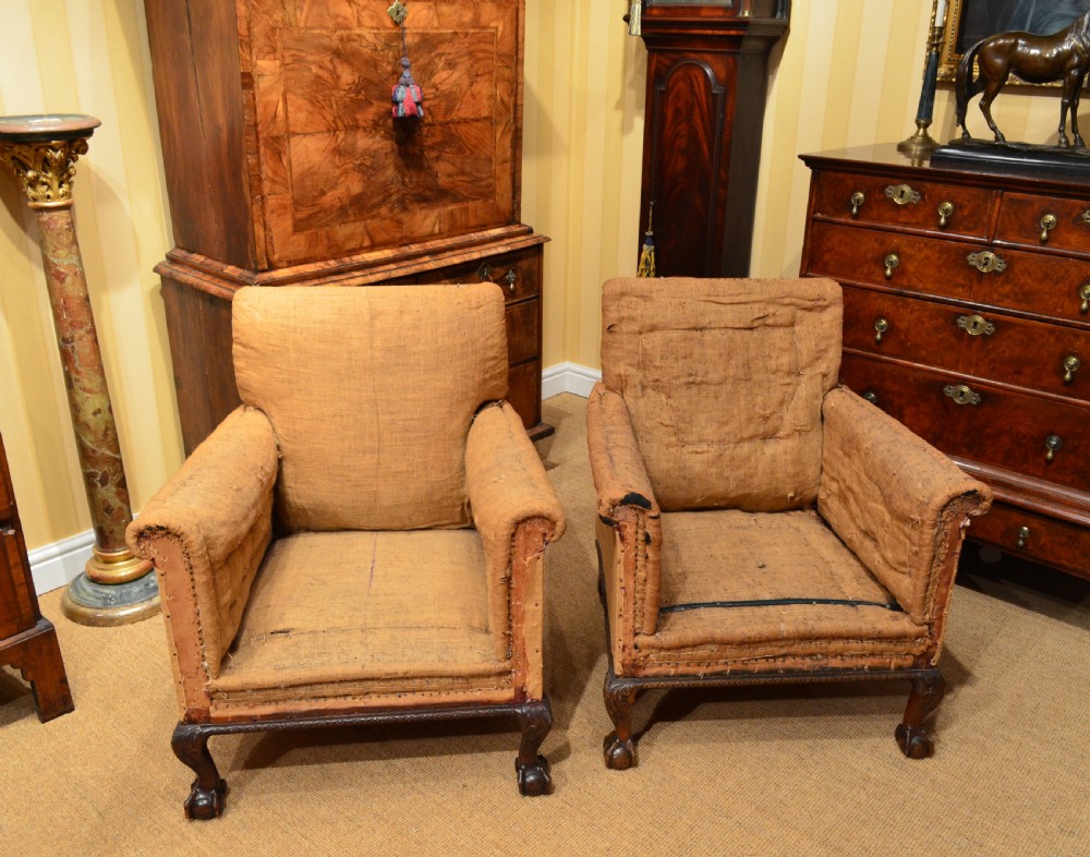 A pair of Impressive George III style club armchairs. View XII