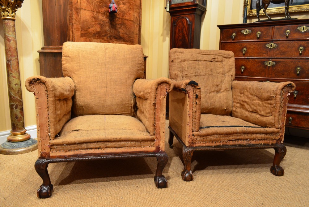 A pair of Impressive George III style club armchairs. View XIII