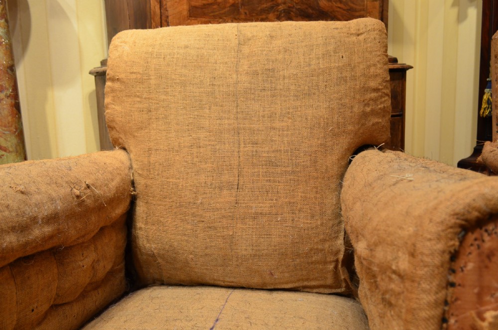 A pair of Impressive George III style club armchairs. View XVII
