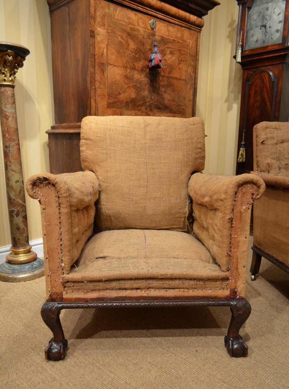 A pair of Impressive George III style club armchairs. View XXI