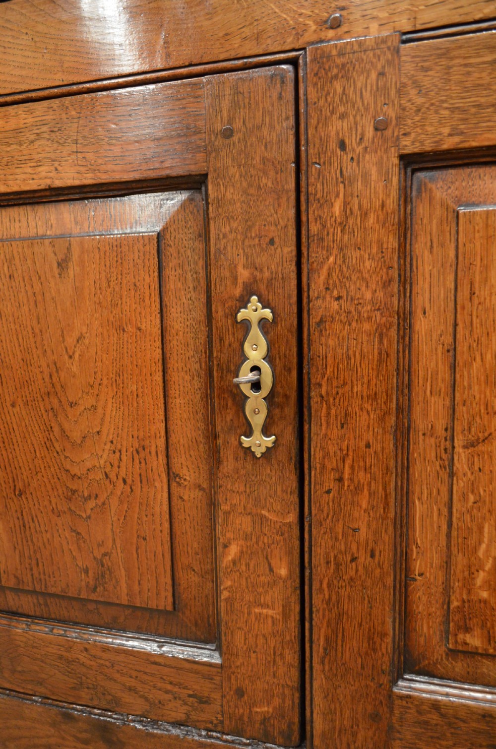 Georgian Oak Cupboard Base Dresser with Drawers. View XI