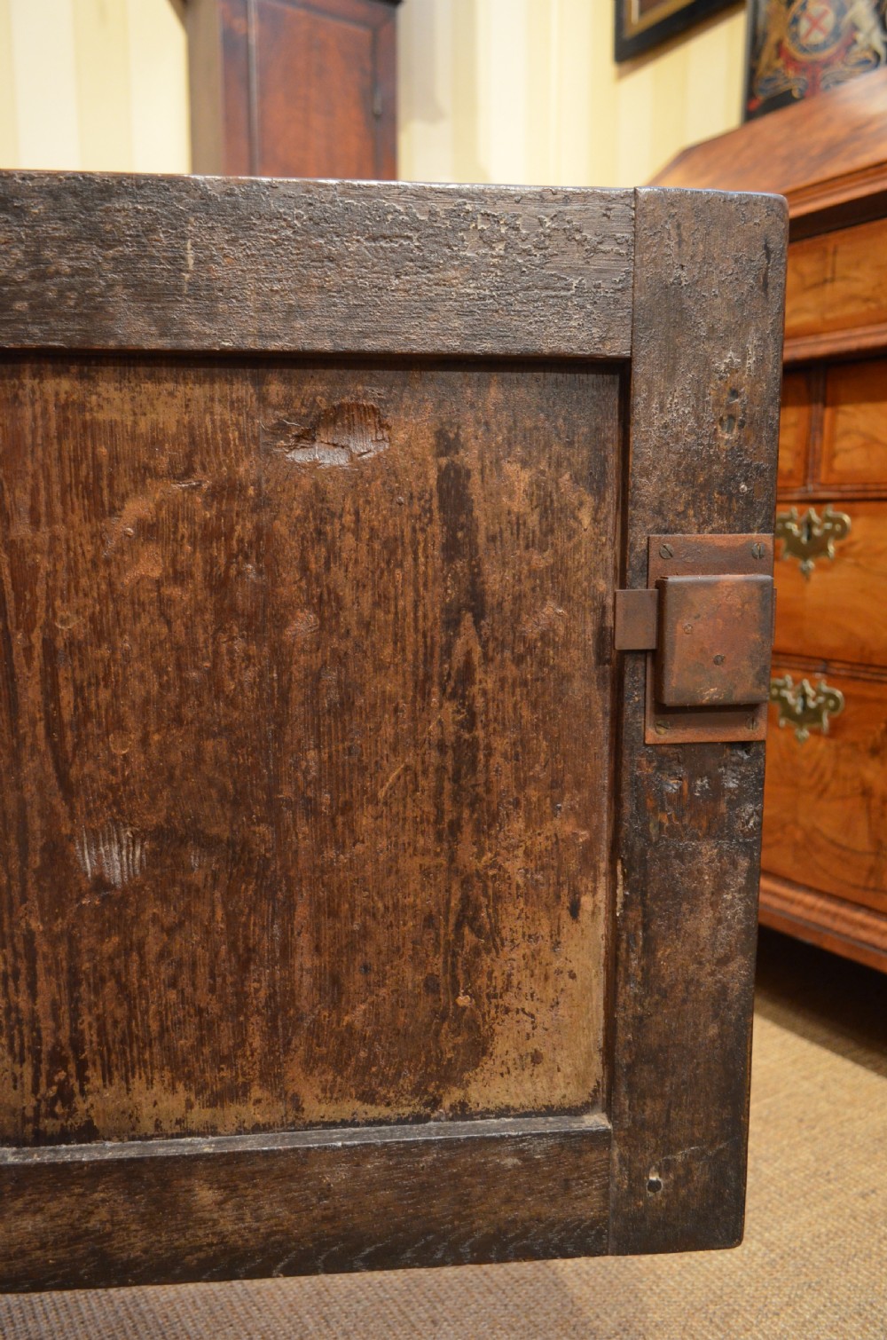 Georgian Oak Cupboard Base Dresser with Drawers. View XVI