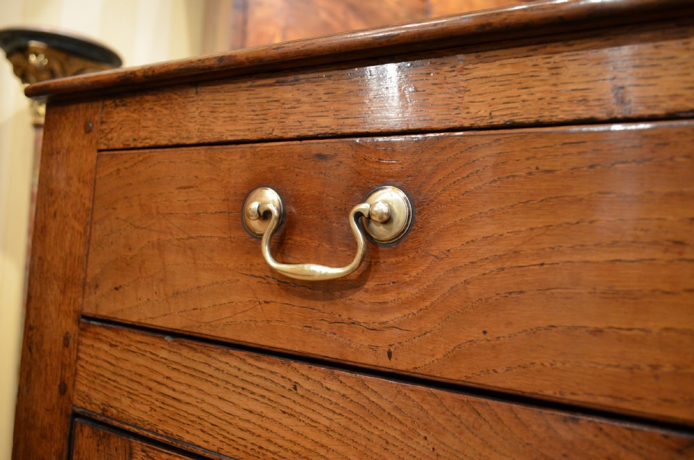 Georgian Oak Cupboard Base Dresser with Drawers. View XIX