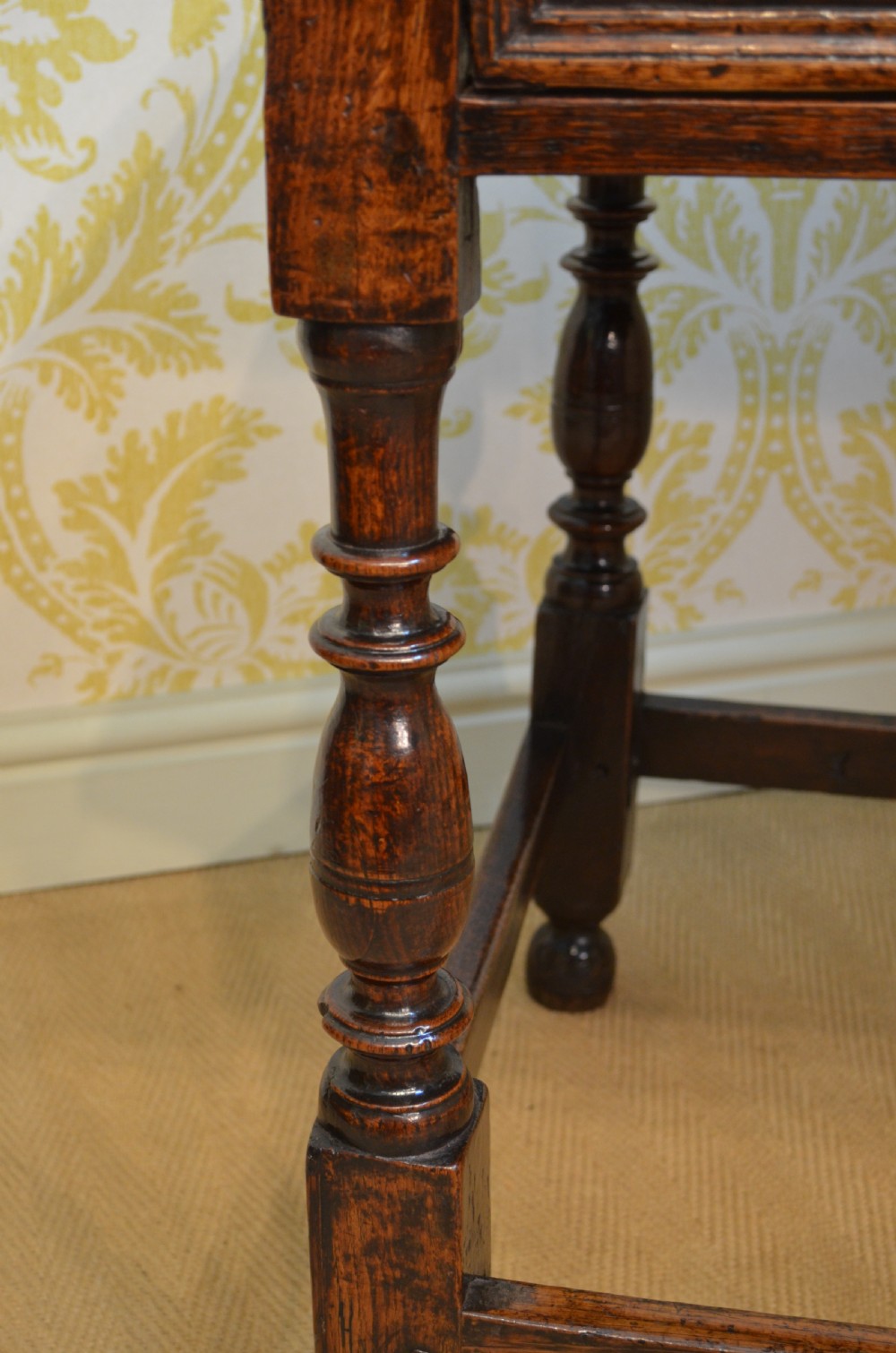 Fabulous Late 17th Century Oak Side Table of good colour and superb patination View V