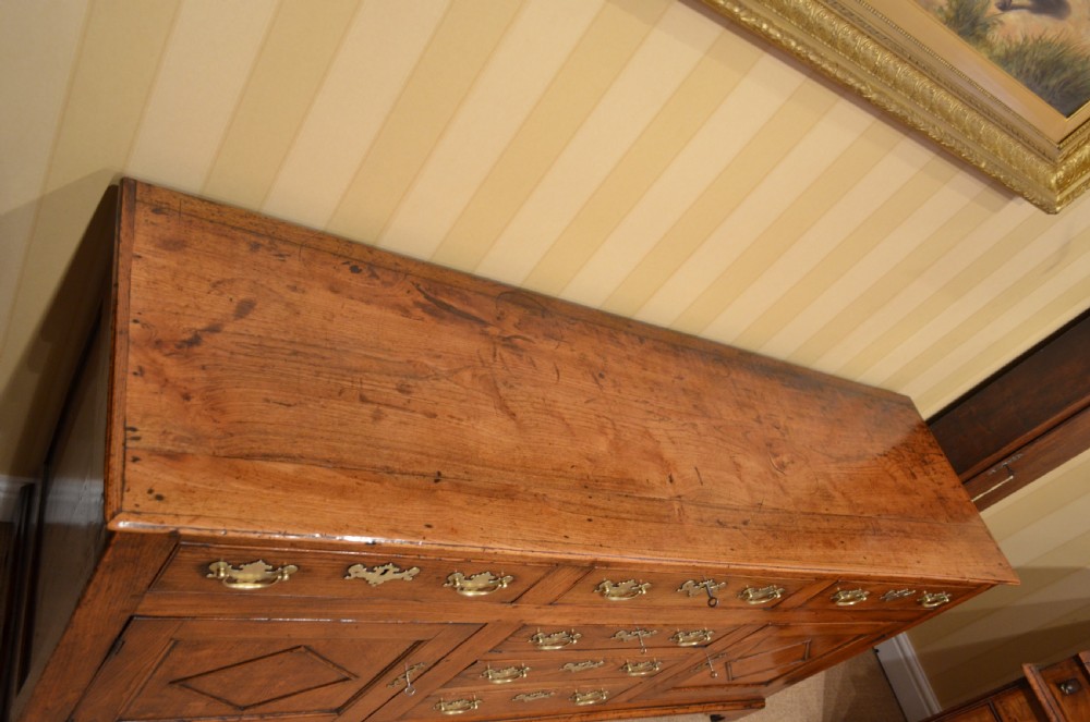 A Rare Georgian Elm Cupboard Dresser  Base.. View XVI