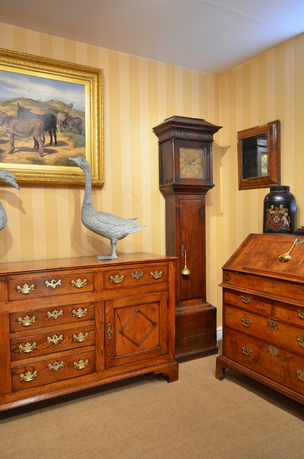 A Rare Georgian Elm Cupboard Dresser  Base.. View XXII