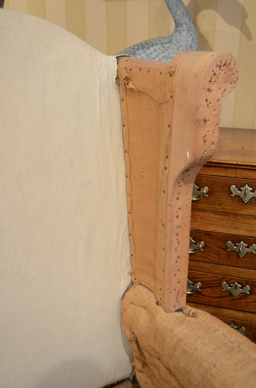 A Stunning Walnut William and Mary Style Settee. View III