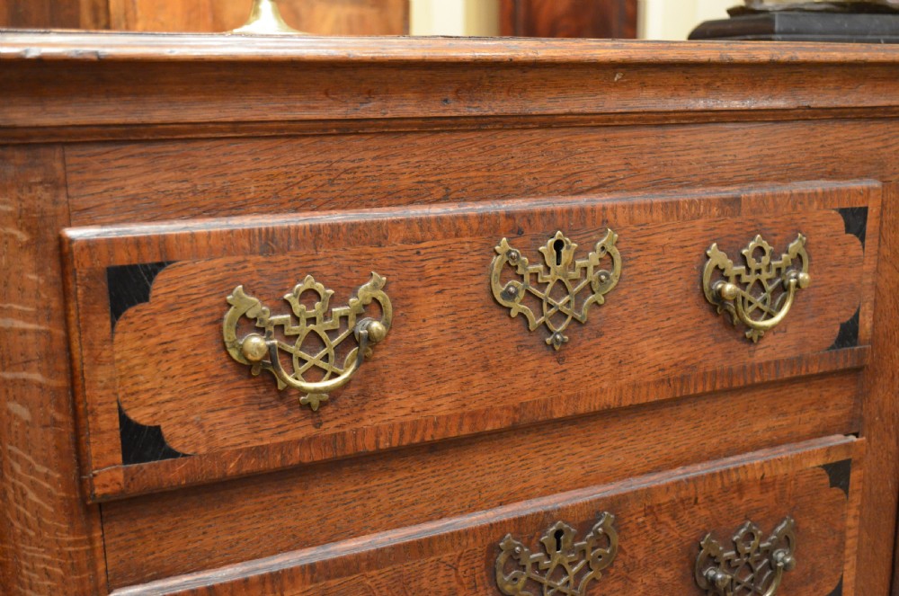 A Very Impressive Oak Dresser Base with nine drawers. View X