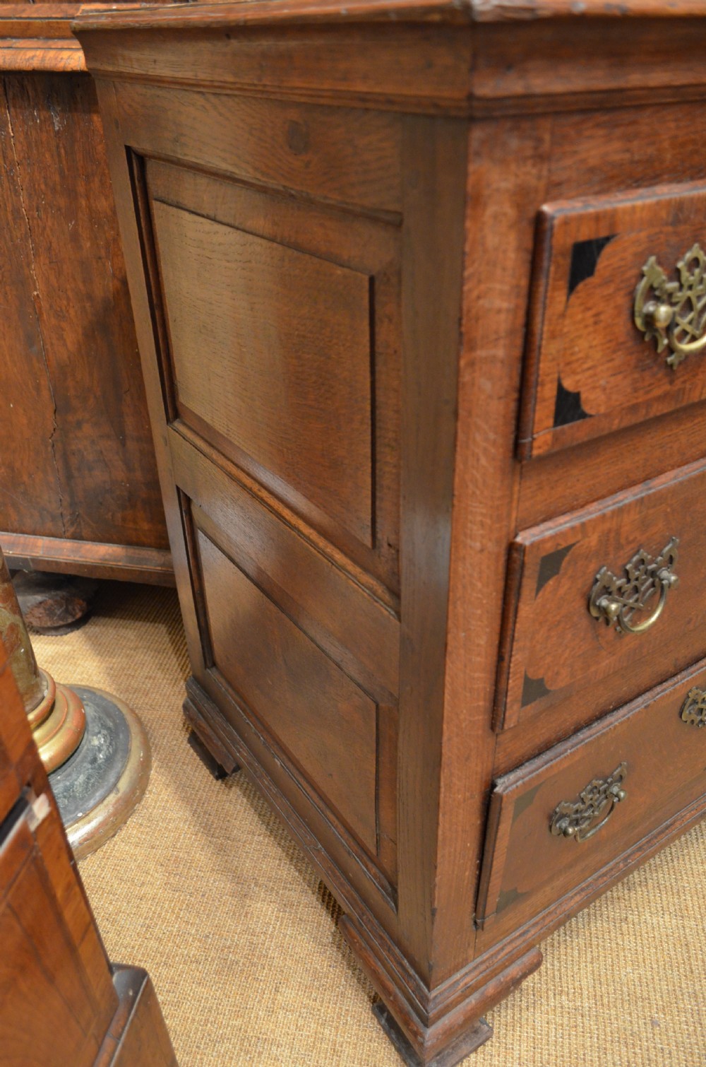 A Very Impressive Oak Dresser Base with nine drawers. View XII