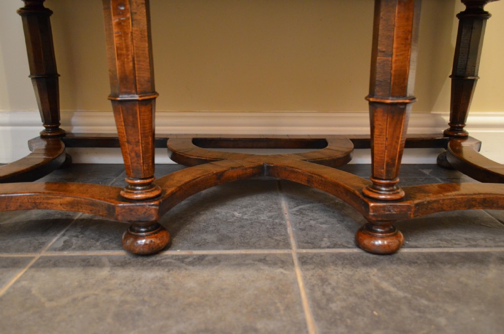 Stunning 18th Century Walnut Leather Topped Chest on Stand View VII