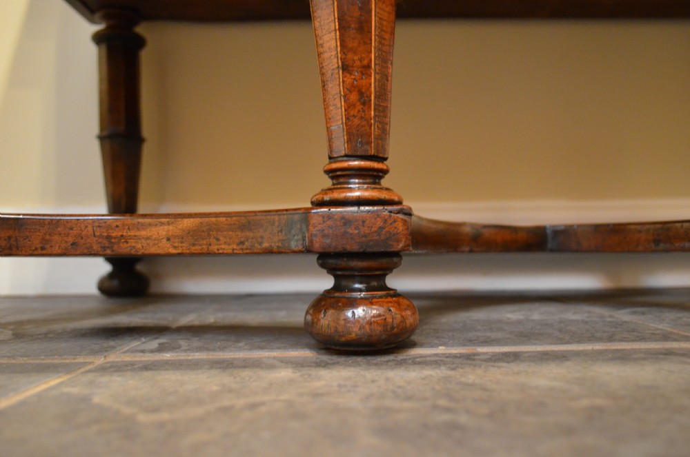Stunning 18th Century Walnut Leather Topped Chest on Stand View VIII