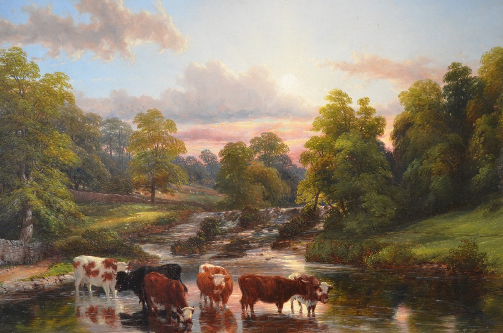 SOLD to a new Client...Landscape Painting By Thomas Baker of Leamington (1809-1864)  View III