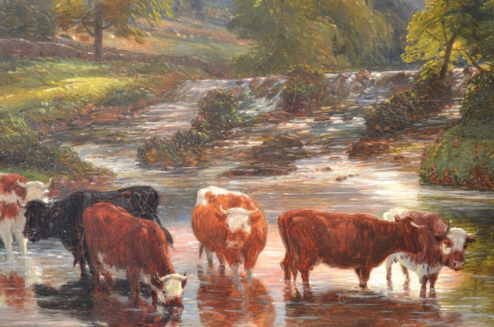 SOLD to a new Client...Landscape Painting By Thomas Baker of Leamington (1809-1864)  View V