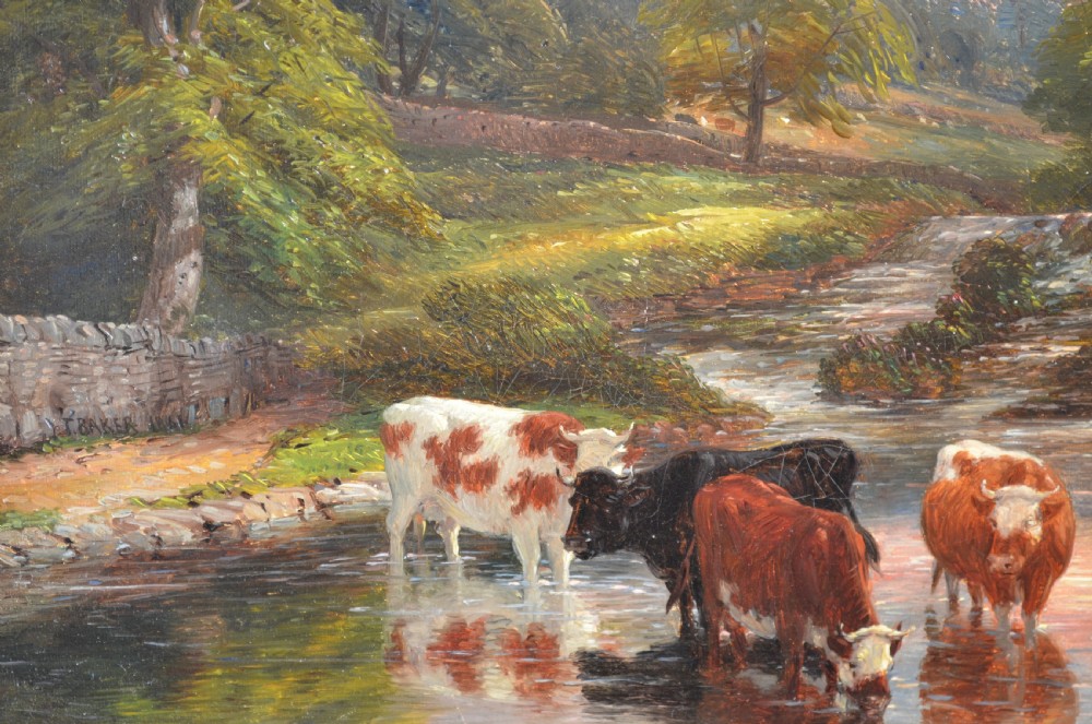 SOLD to a new Client...Landscape Painting By Thomas Baker of Leamington (1809-1864)  View VII