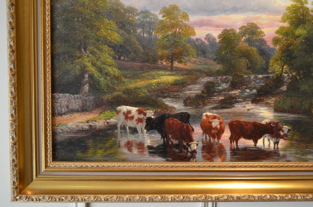 SOLD to a new Client...Landscape Painting By Thomas Baker of Leamington (1809-1864)  View X