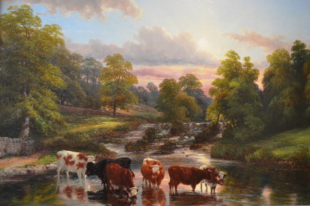 SOLD to a new Client...Landscape Painting By Thomas Baker of Leamington (1809-1864)  View XI