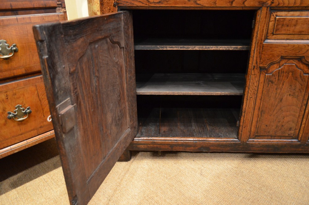 SOLD to a New Client. Georgian Oak Cupboard Dresser Base. View XII