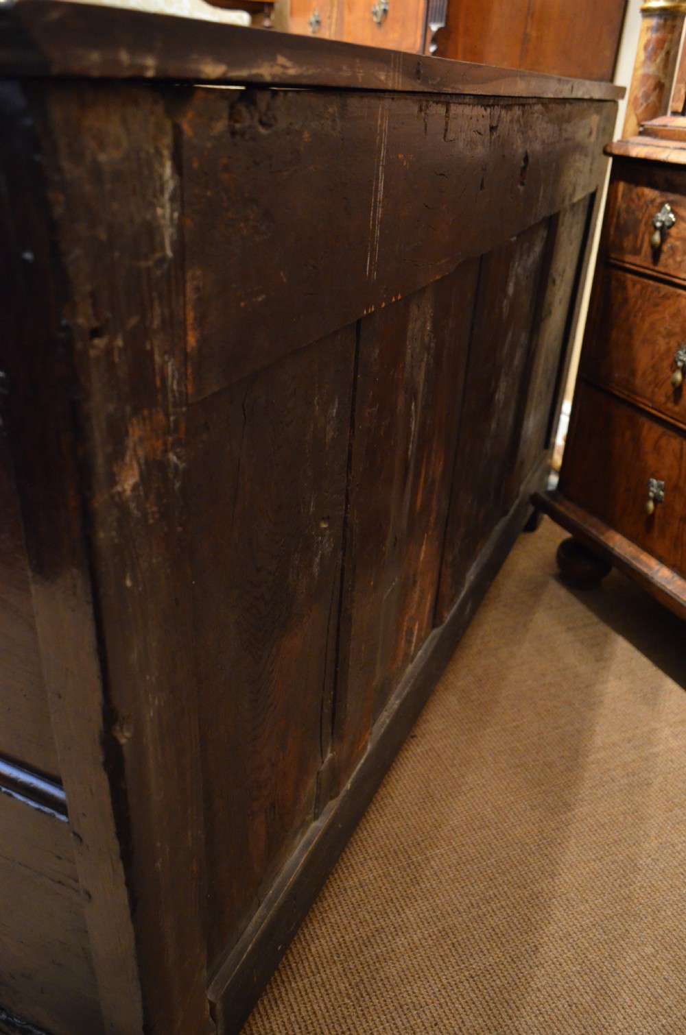 SOLD to a New Client. Georgian Oak Cupboard Dresser Base. View XVII