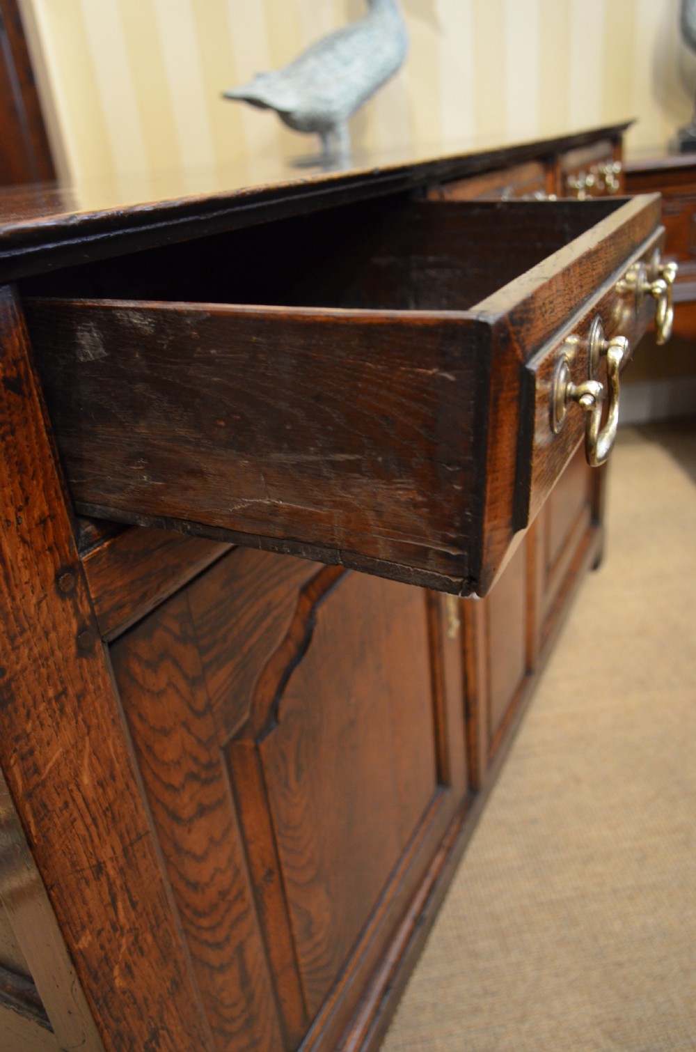 SOLD to a New Client. Georgian Oak Cupboard Dresser Base. View XXIII