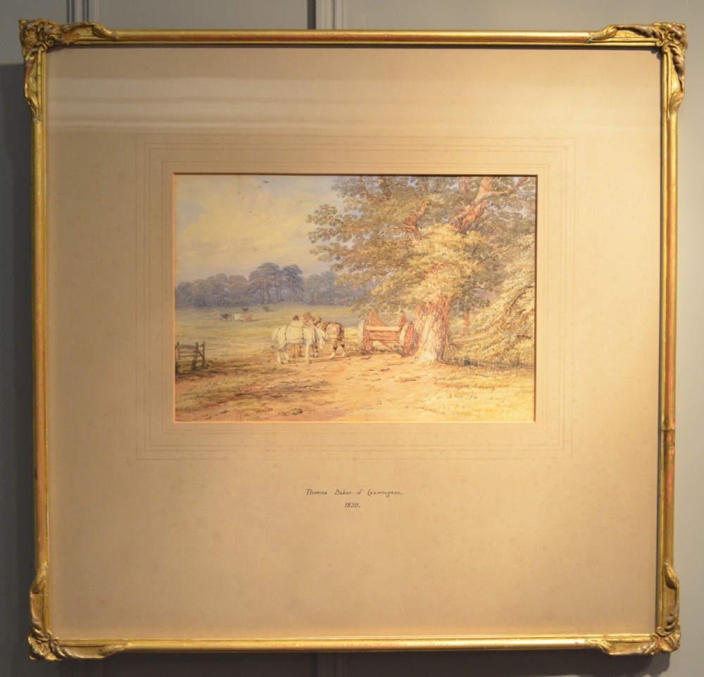 Beautiful 19th Century Watercolour by Thomas Baker of Leamington (1809 - 1869) dated 1839
