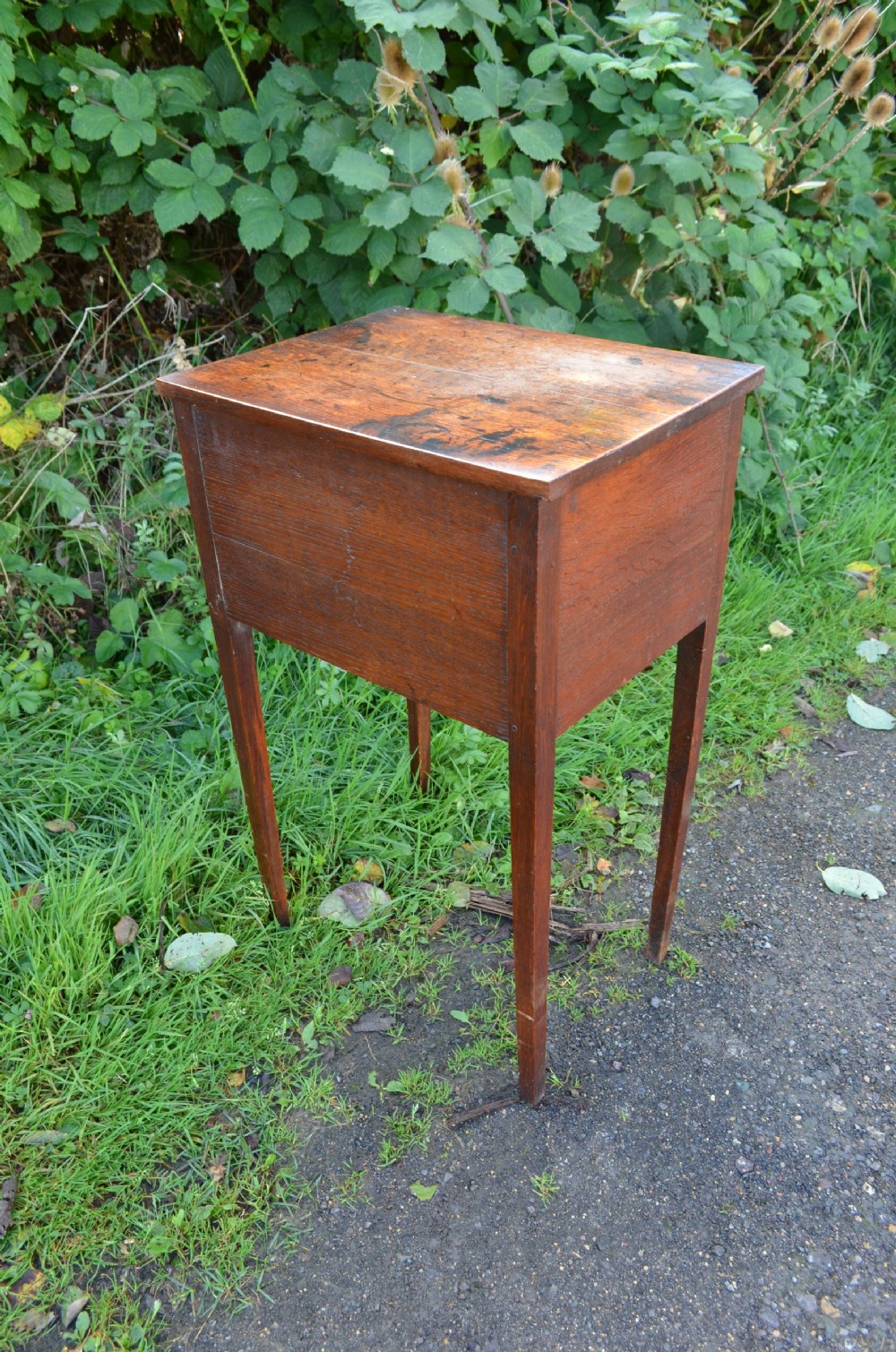 Fabulous 18th Century Oak Side Table with fitted drawer C1790 View VII