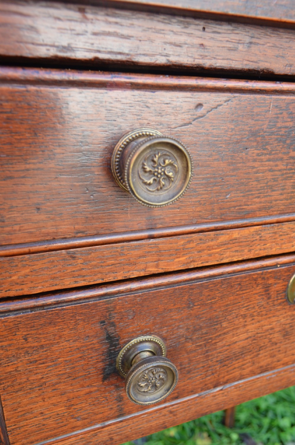 Fabulous 18th Century Oak Side Table with fitted drawer C1790 View VIII