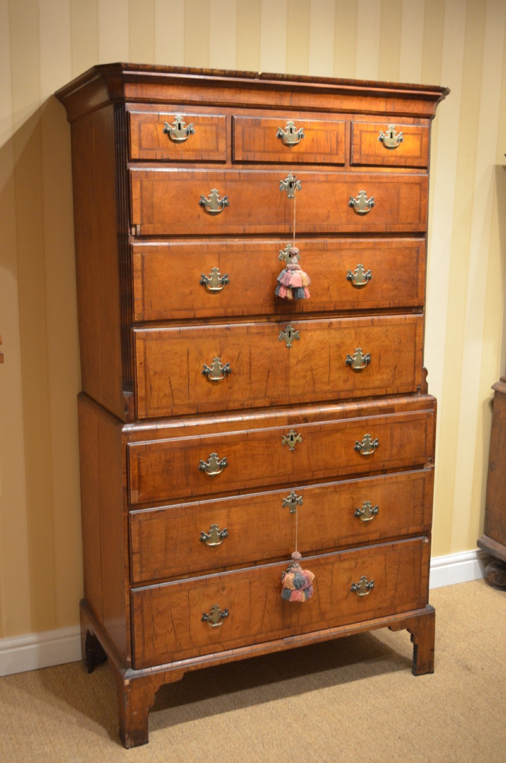 Early 18th Century Walnut Chest on Chest