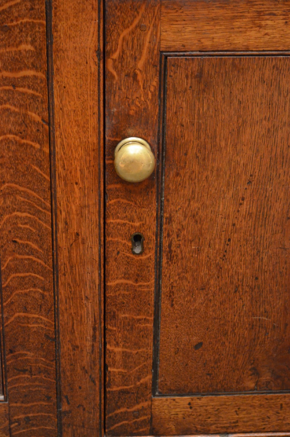 Early 19th Century Oak Cupboard Dresser Base.  View VI
