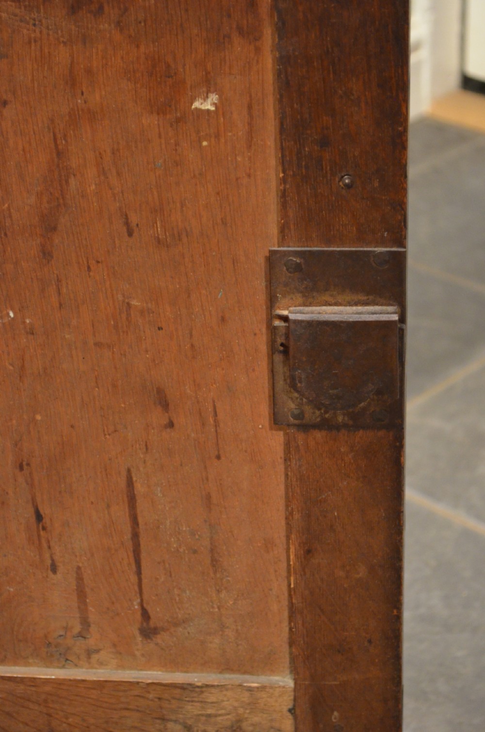 Early 19th Century Oak Cupboard Dresser Base.  View IX