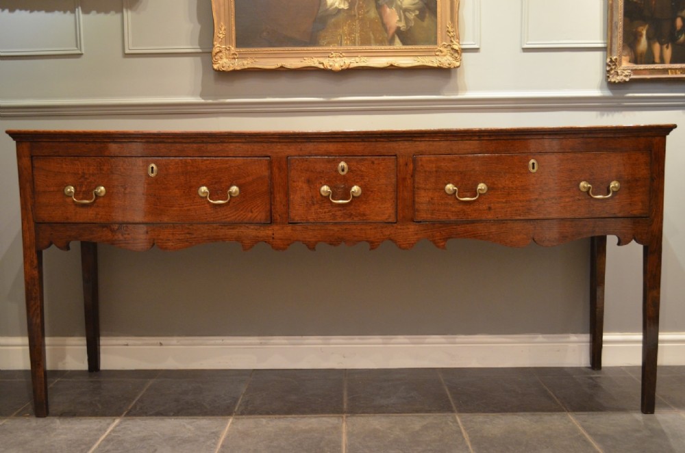 A Stunning Georgian Oak Country Dresser Base