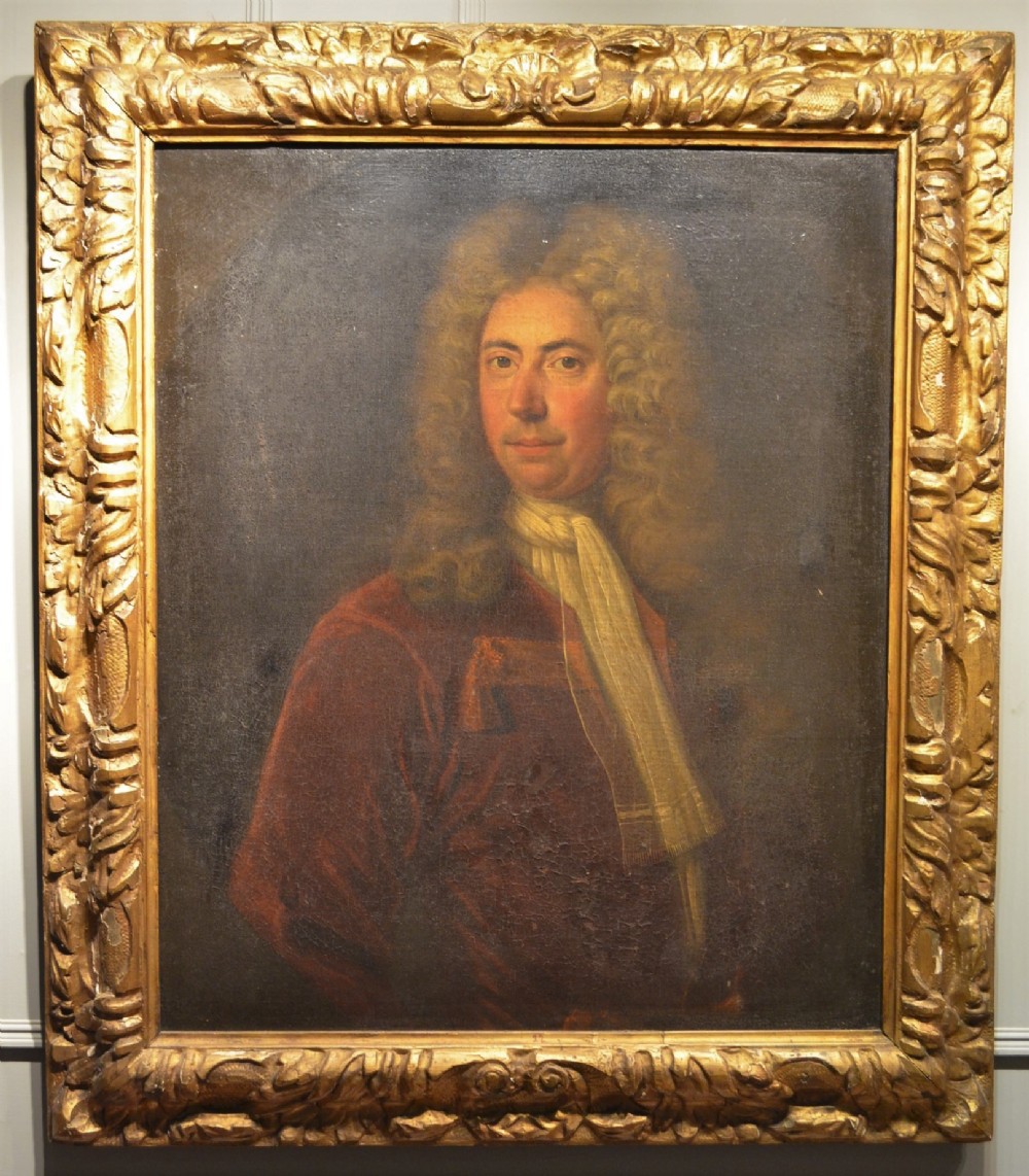 Fabulous 18th Century Oil Portrait of John Johnson of Fulney Hall, Spalding. Lincs.