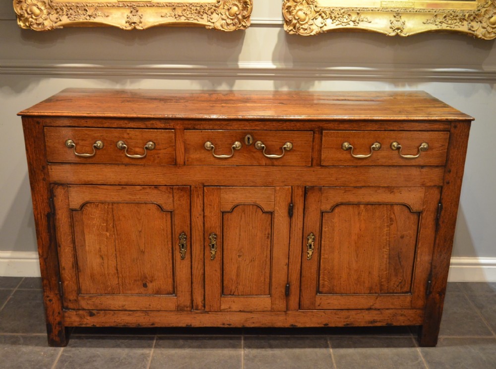 A Superb 18th Century Oak Cupboard  Dresser Base