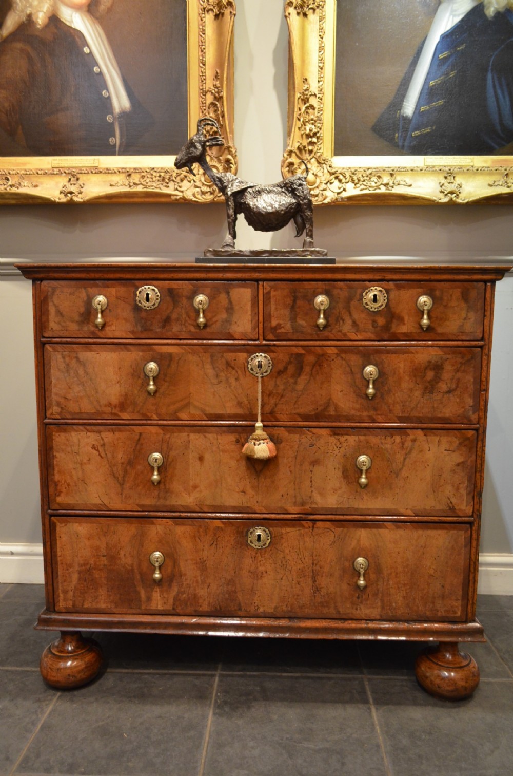 Superb Early 18th Century Walnut Chest of Drawers