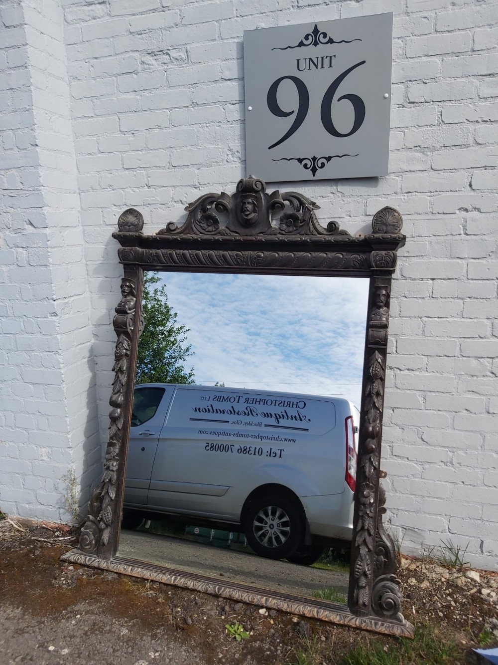 Fabulous Decorative Large Impressive late 19th Century  Carved Oak Overmantle Mirror