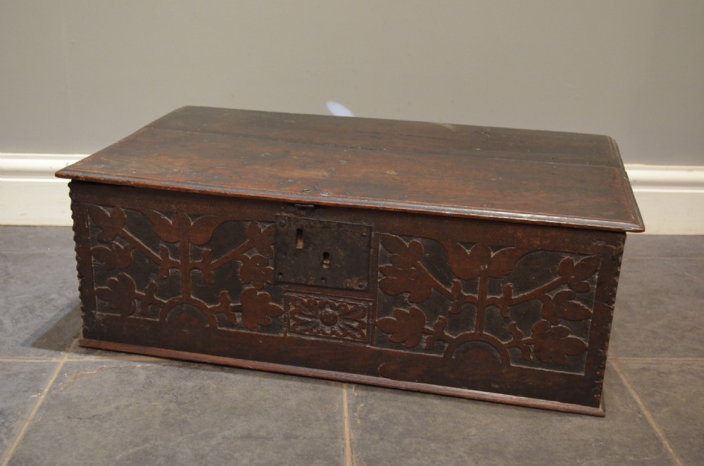 17th Century Oak Bible Box