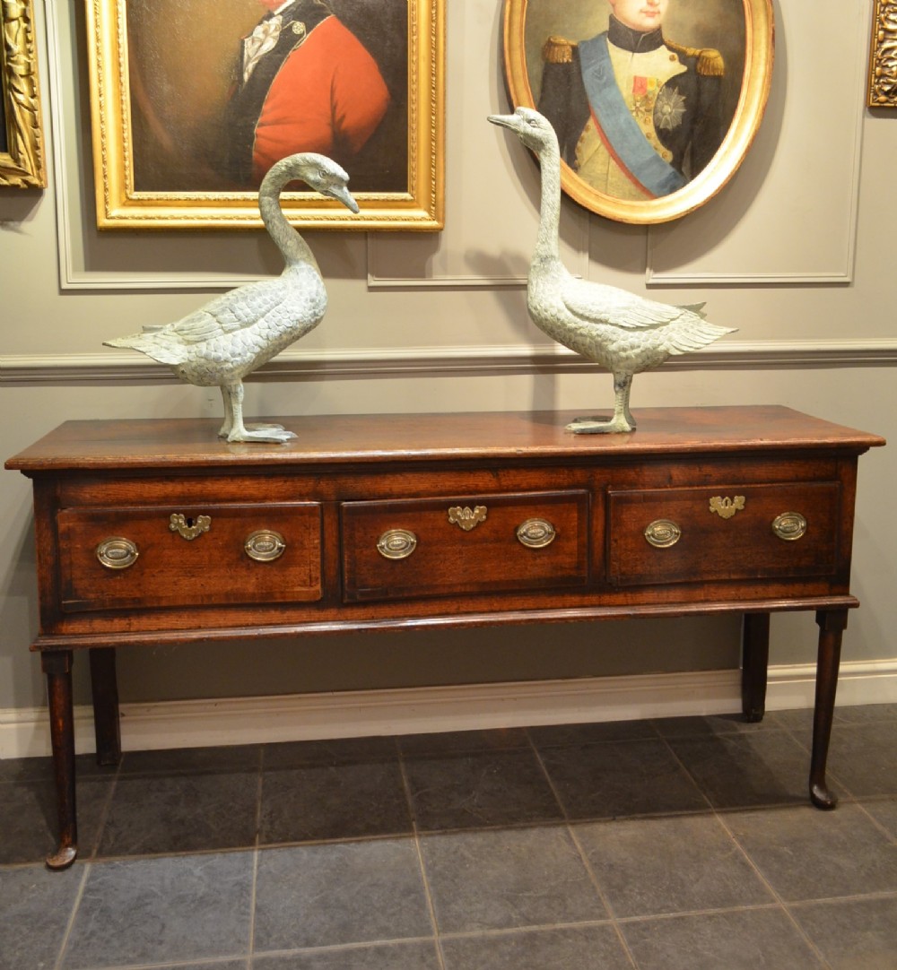Georgian Oak Padfoot Dresser Base