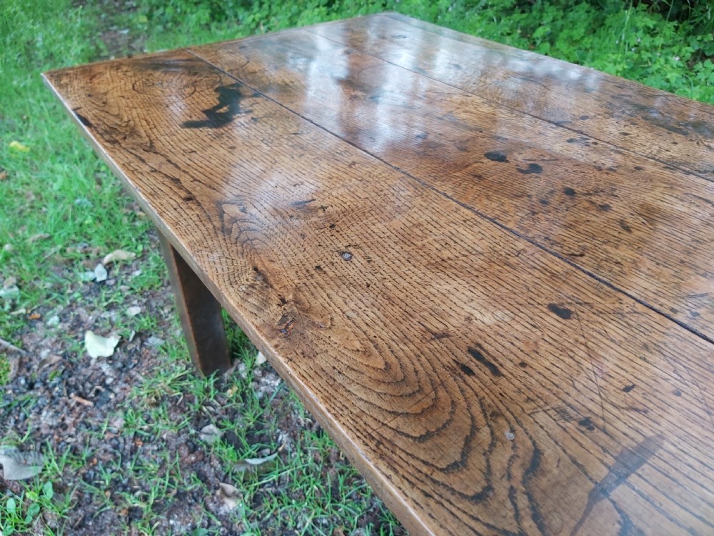 Fabulous Georgian Oak planked top Coffee Table View III