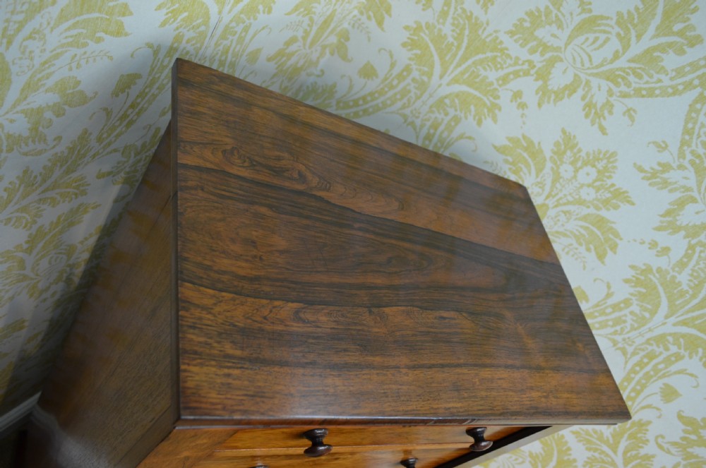 A Beautiful Rosewood Wellington Chest of Drawers. View XI