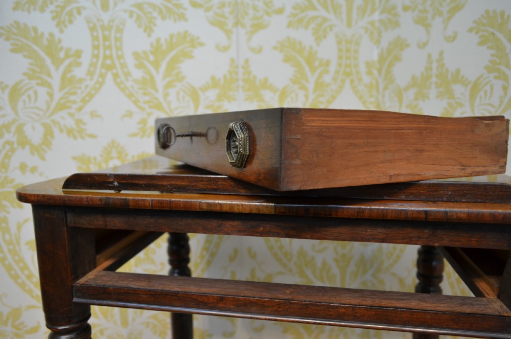 Regency Rosewood Writing Table with Drawer. View XVI