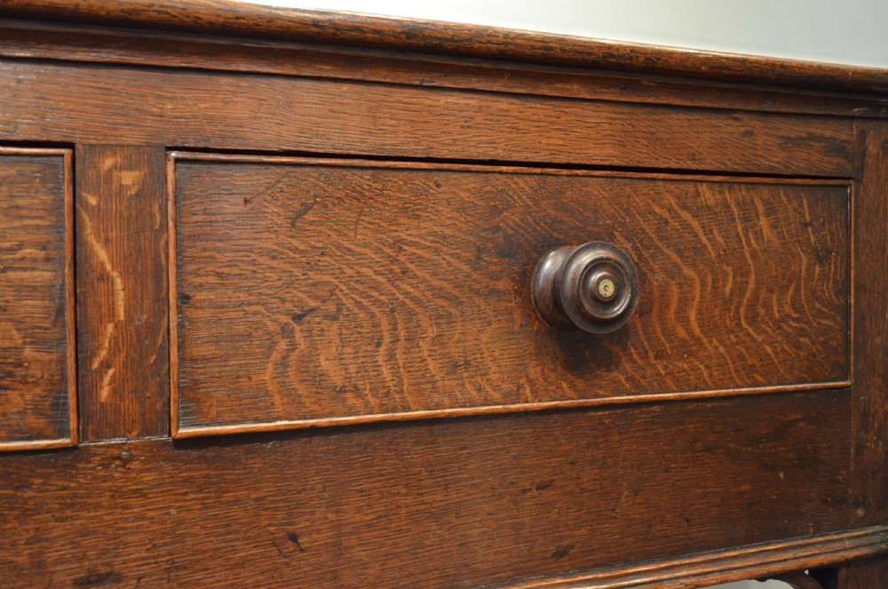 Beautiful 18th Century Oak Potboard Dresser Base View X
