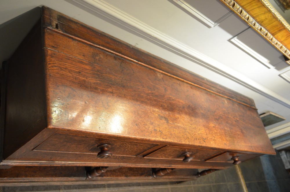 Beautiful 18th Century Oak Potboard Dresser Base View XIV