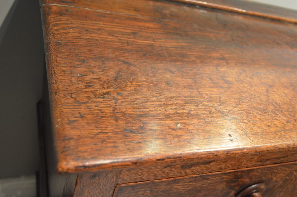 Beautiful 18th Century Oak Potboard Dresser Base View XV