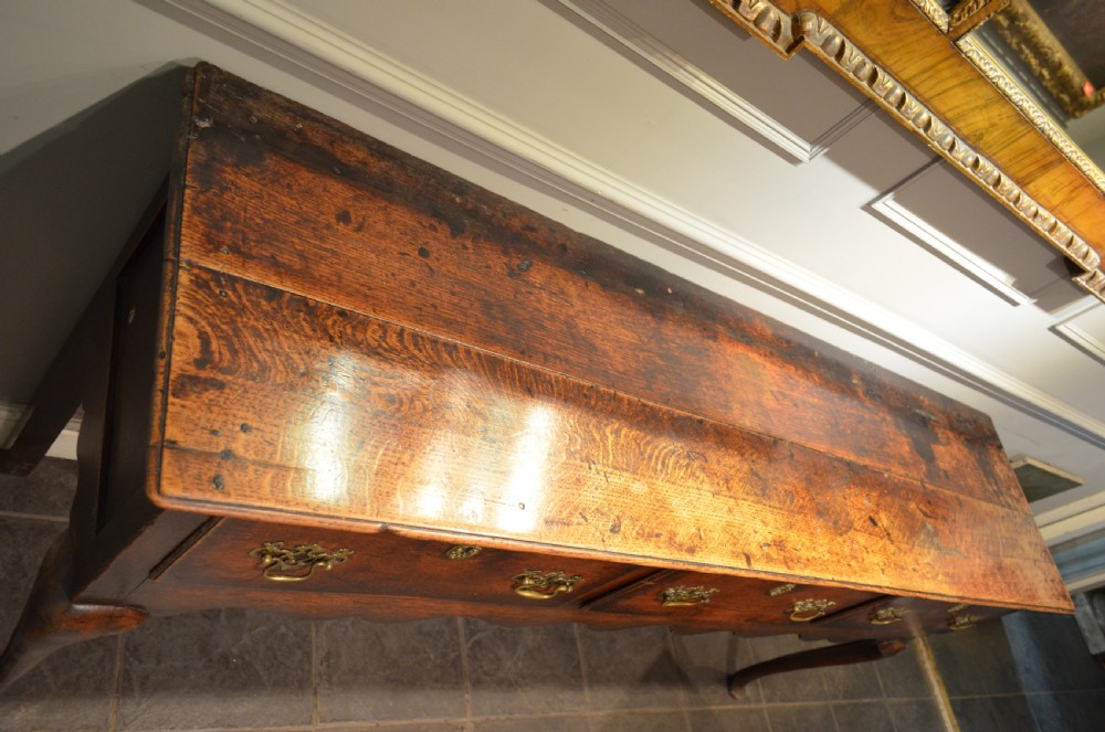 18th Century oak Padfoot Dresser Base View X
