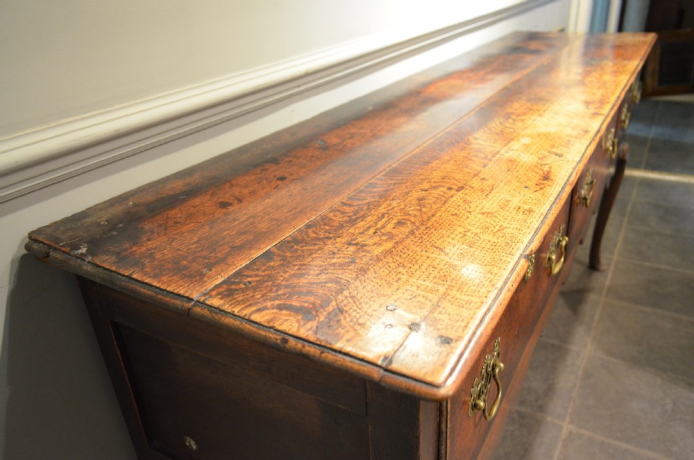 18th Century oak Padfoot Dresser Base View XII